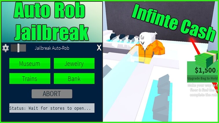 Jailbreak Auto Rob Immortal Donkey - how to get unlimited money on jailbreak roblox